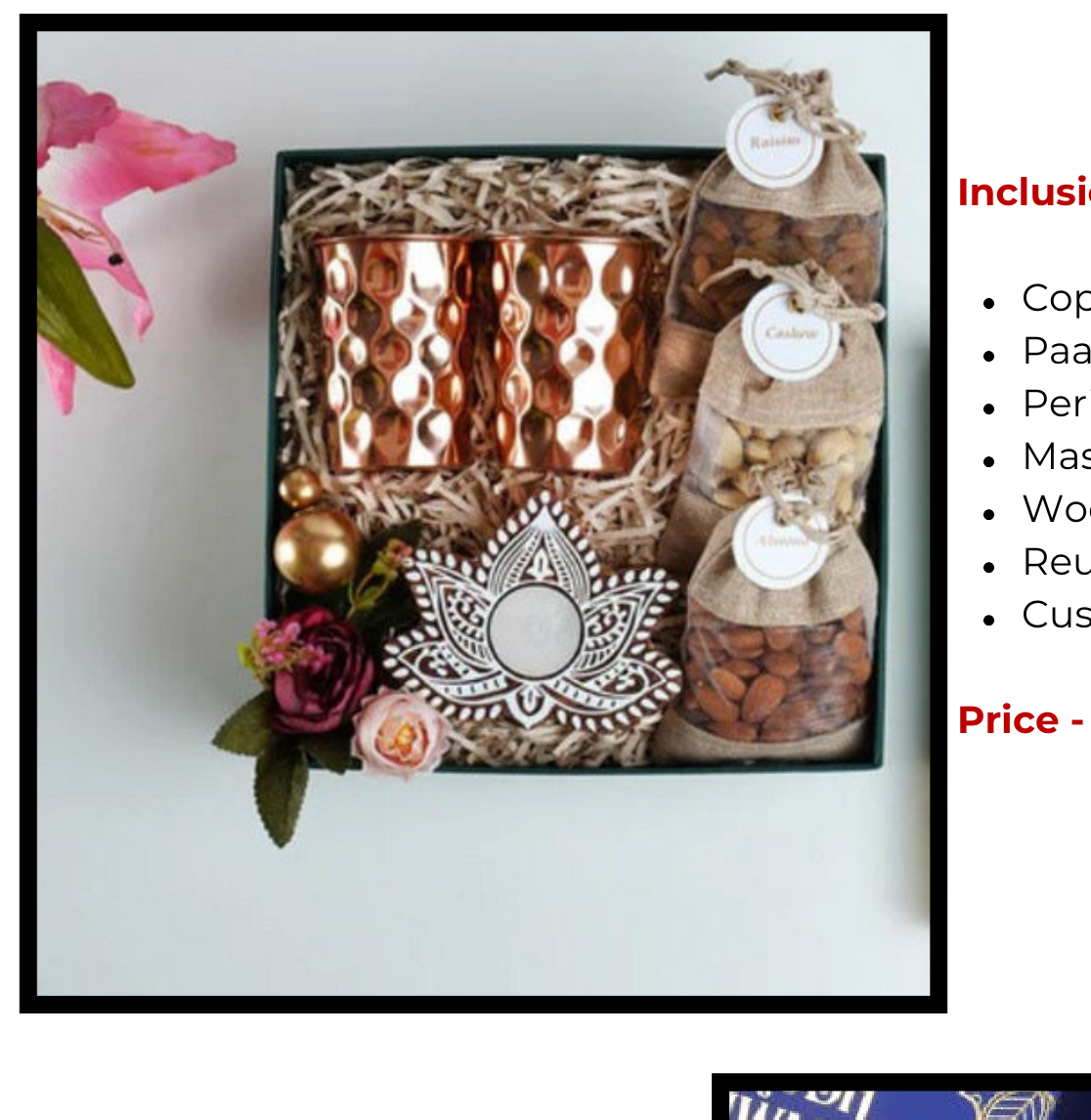 Copper Bottle Set hamper